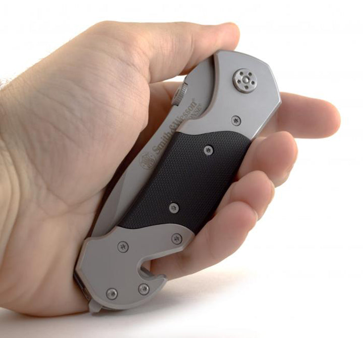 Smith & Wesson 1st Response 3.3" Folding Pocket Knife & Rescue Tool BTI Tools
