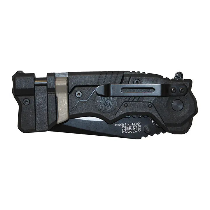 Smith & Wesson 3.5" Spring Assisted Folding Pocket Knife & Rescue Tool BTI Tools