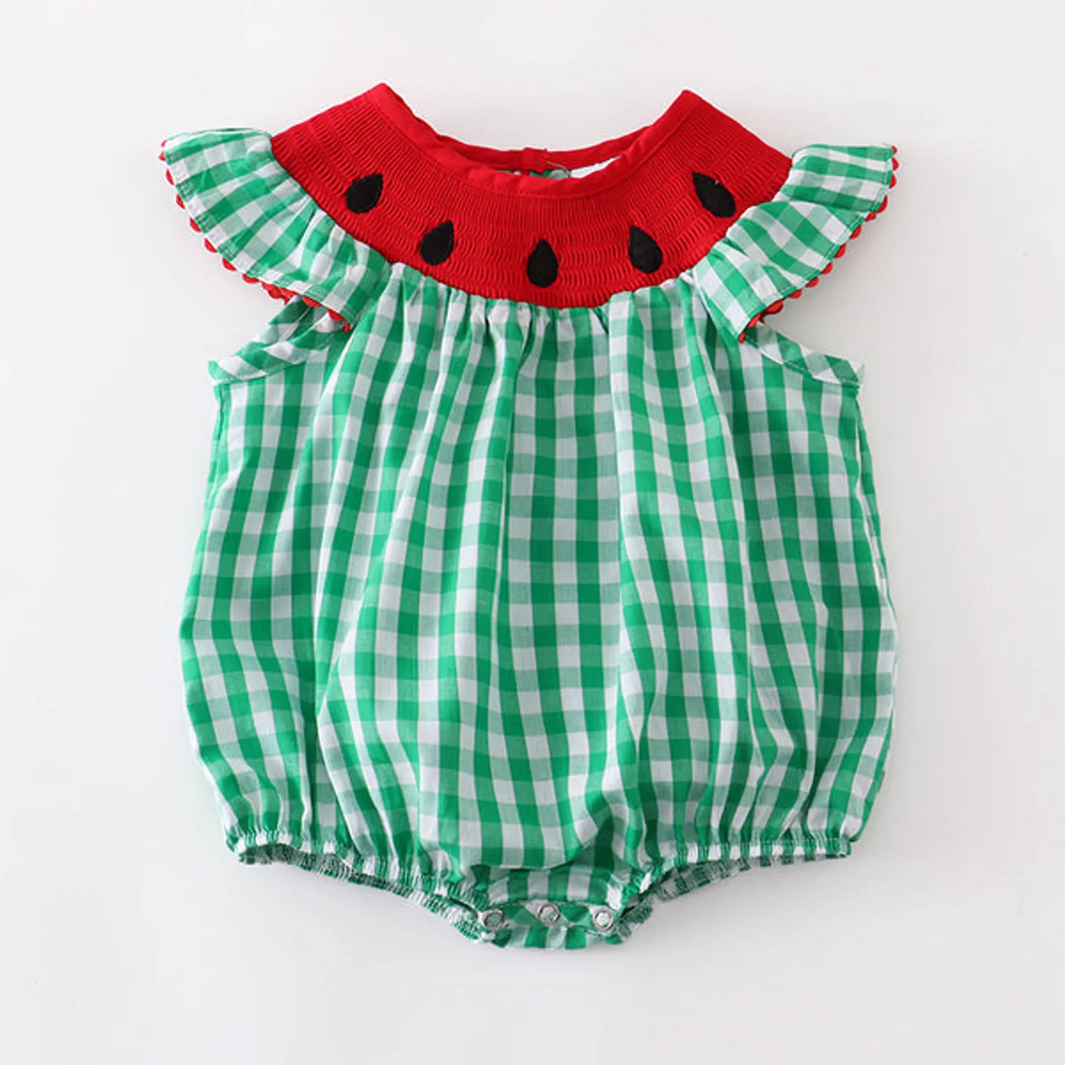 Smocked Watermelon Romper Melina & Me