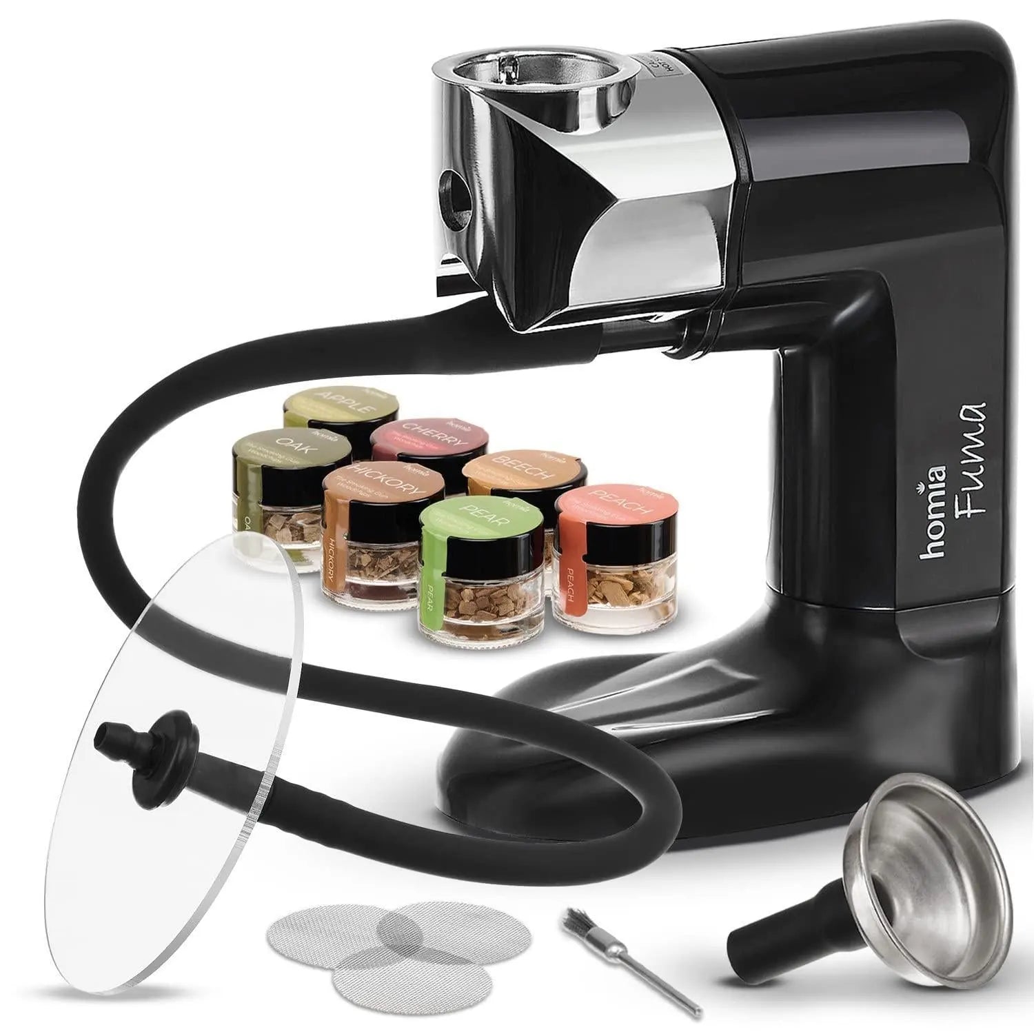 Smoking Gun Wood Smoke Infuser  Starter Kit 12 PCS Smoker Machine with Accessories and Wood Chips  Cold Smoke for Food and Drinks  Gift for Man Homia