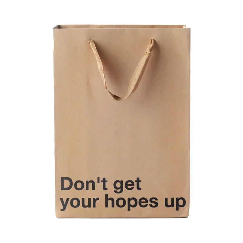 Snarky Gift Bags Don't Get Your Hopes Up 3pk Wood Rocket