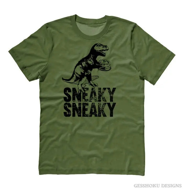 Sneaky Dinosaur T-shirt Gesshoku Designs
