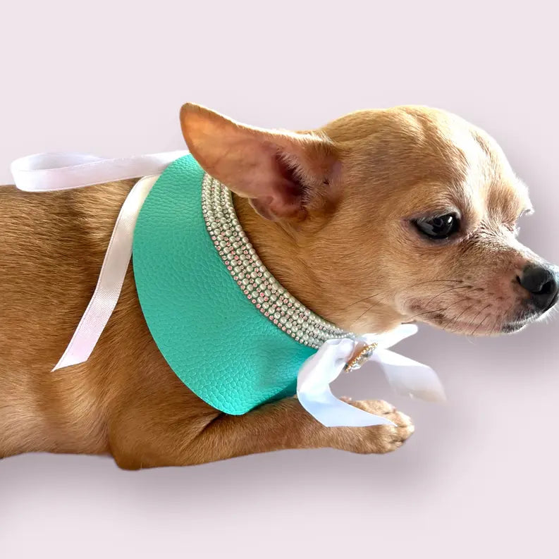 Sniffany Blue Neck Collar- Dog Neck Collar Bark Fifth Avenue