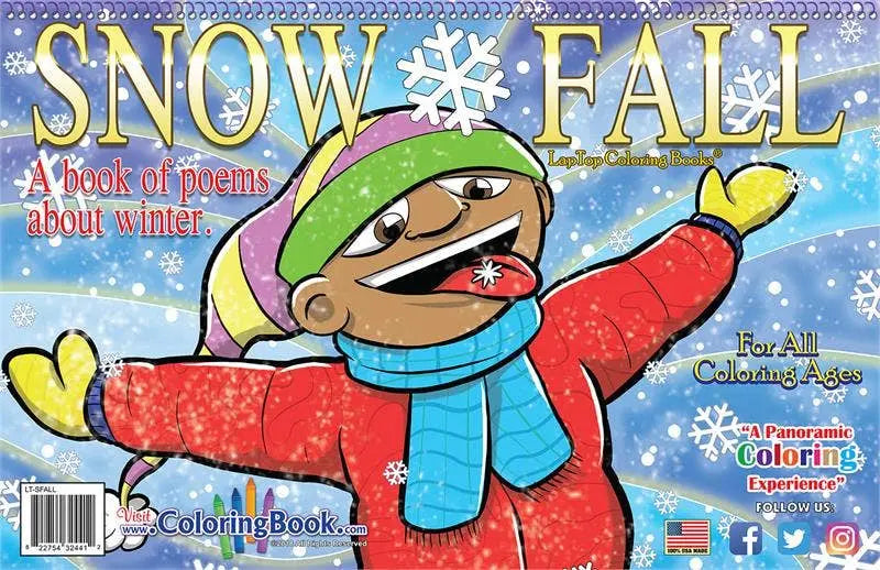 Snow Fall LapTop Coloring Book Really Big Coloring Books