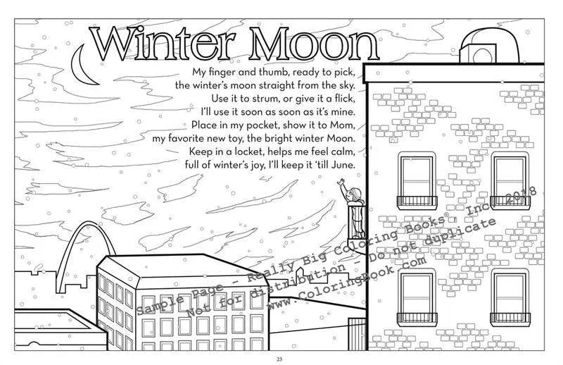 Snow Fall LapTop Coloring Book Really Big Coloring Books
