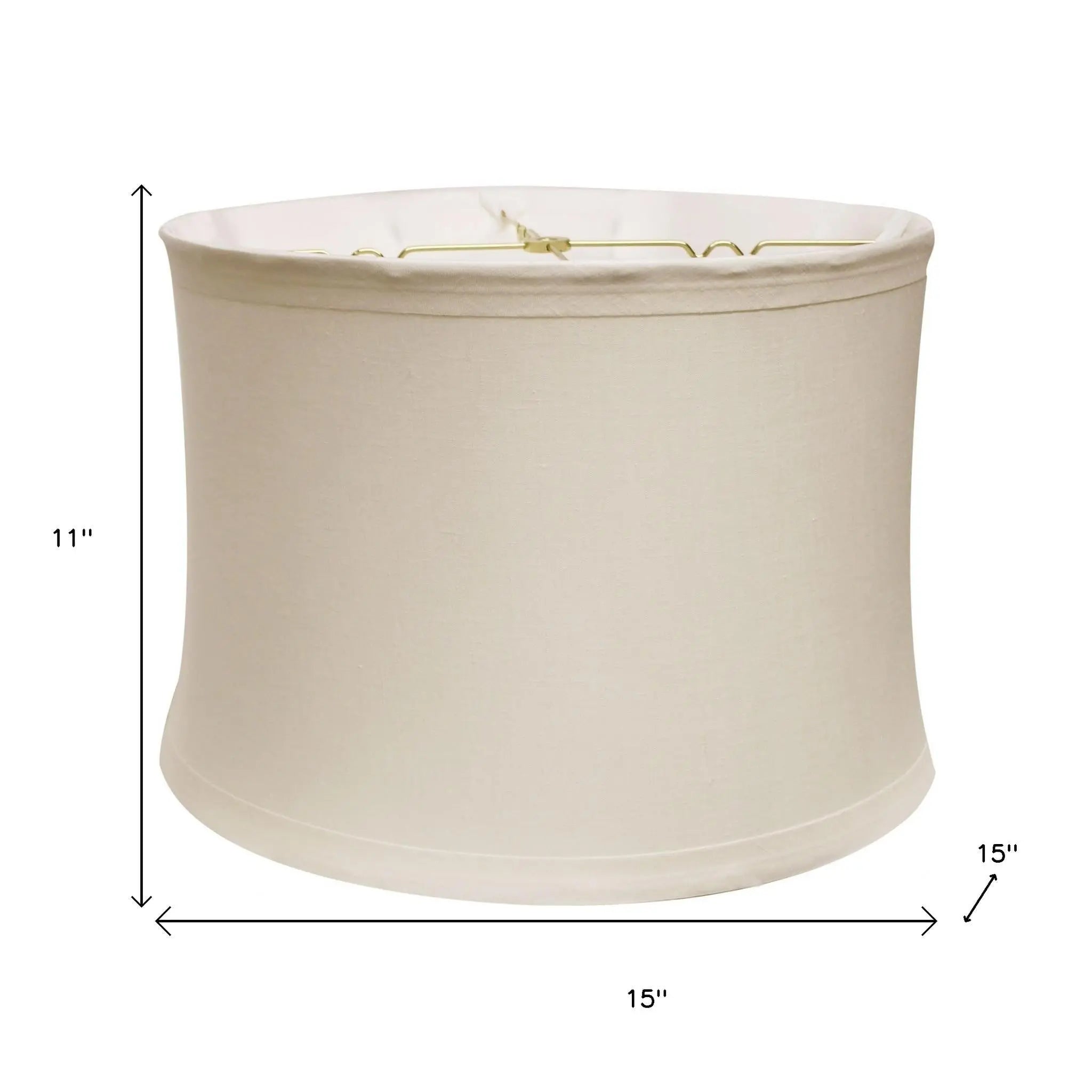 Snow Linen Drum Lamp Shade Homeroots Lighting