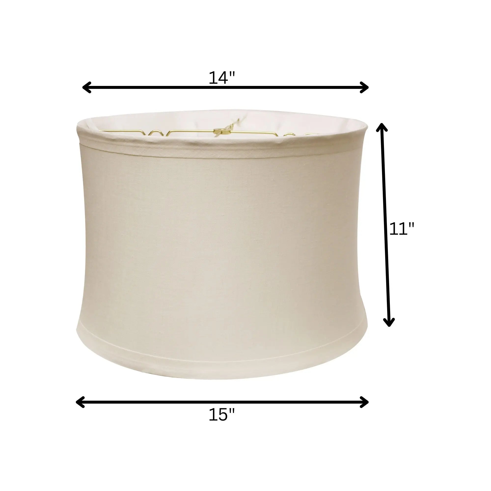 Snow Linen Drum Lamp Shade Homeroots Lighting