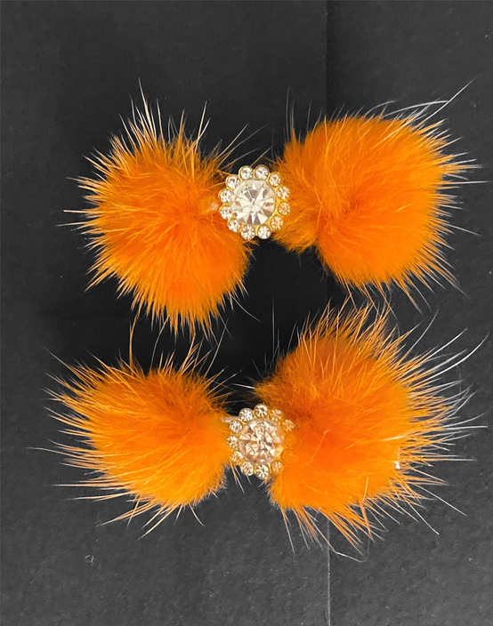 Snowflake Pom Pom Hair Barrettes Bark Fifth Avenue