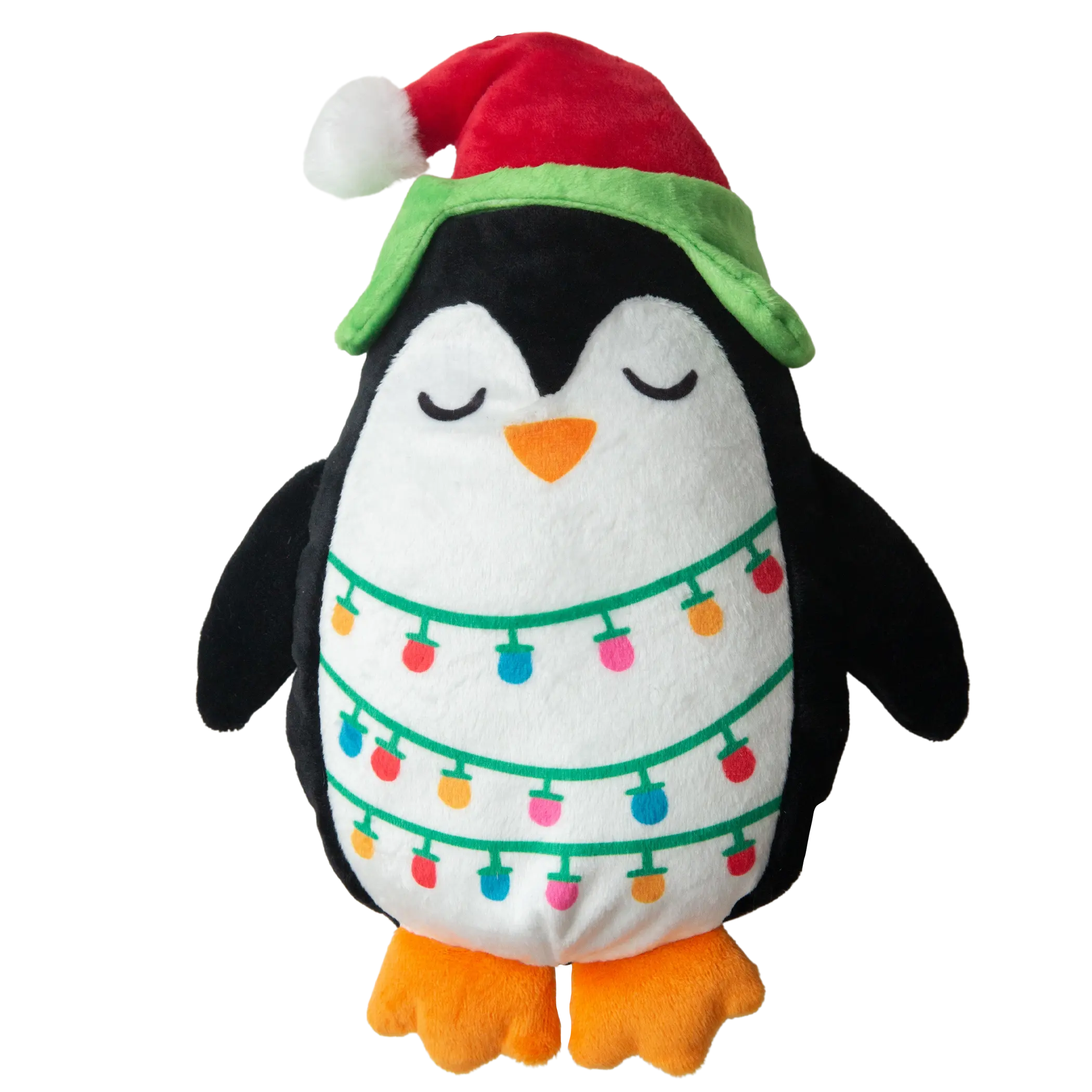 SnugArooz Penguin with Christmas lights SnugArooz