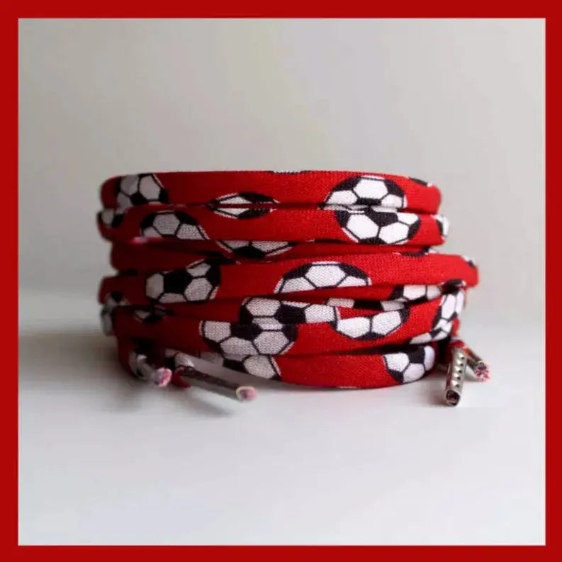 Soccer Balls Shoelaces Cutelaces