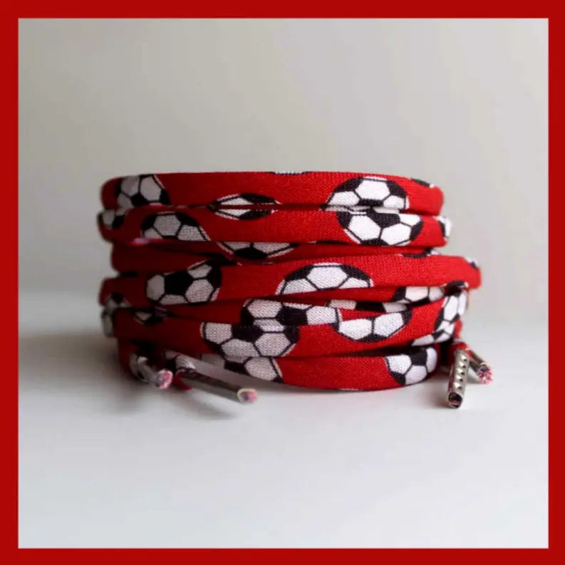 Soccer Balls Shoelaces Cutelaces