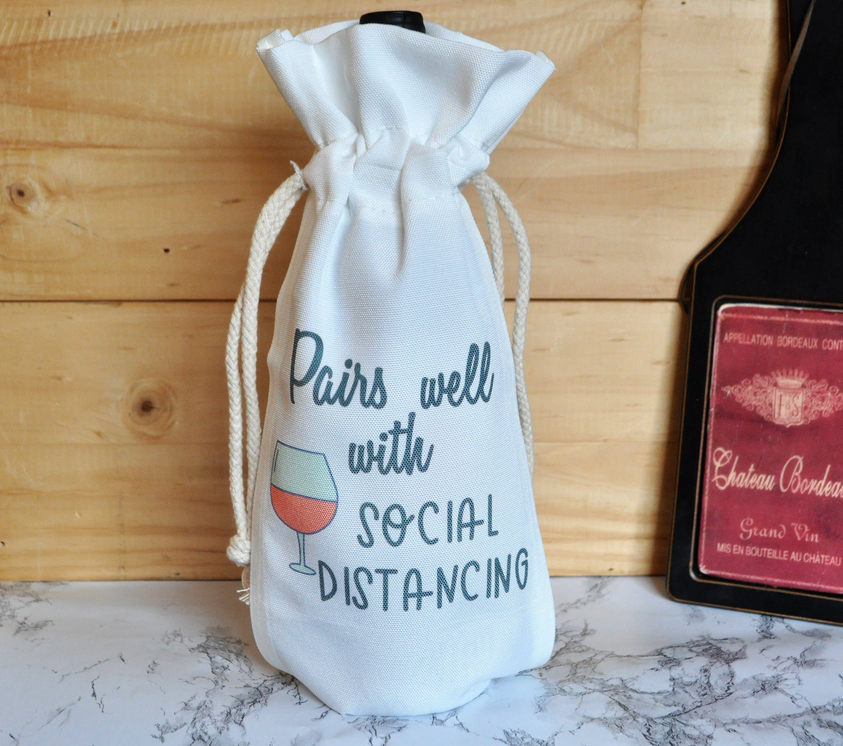 Social Distancing Wine Bag BLN Designs