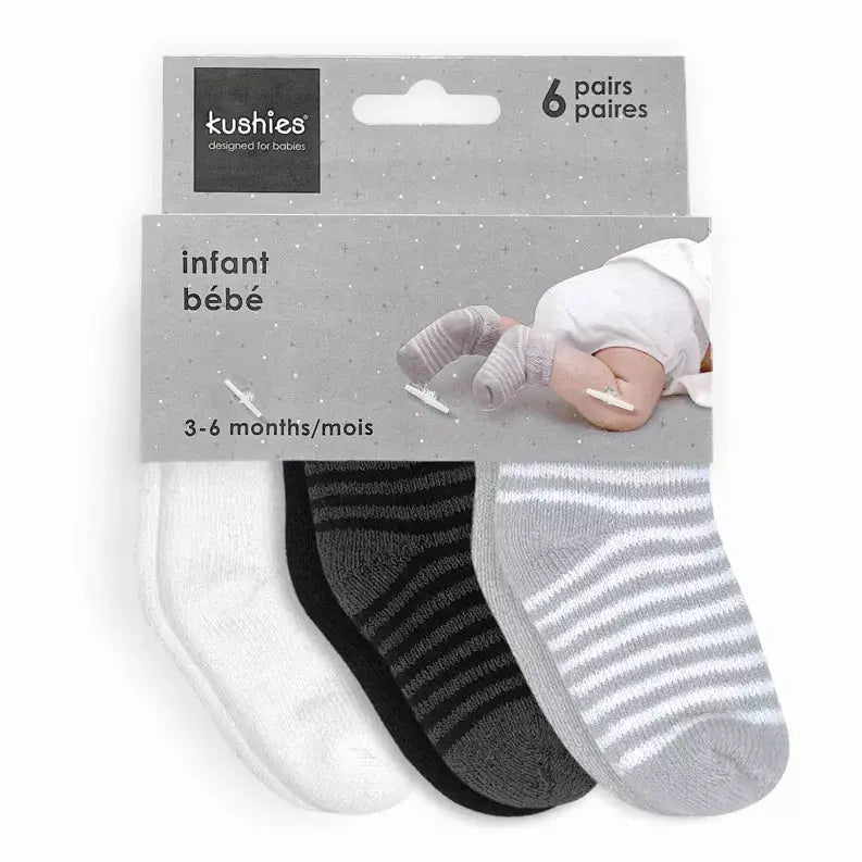 Socks Terry 6Pk Kushies