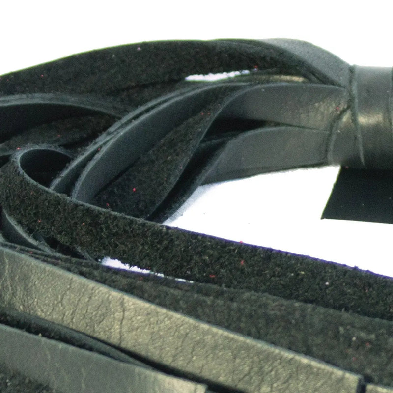 Soft Flogger 16" - Black Foxtails