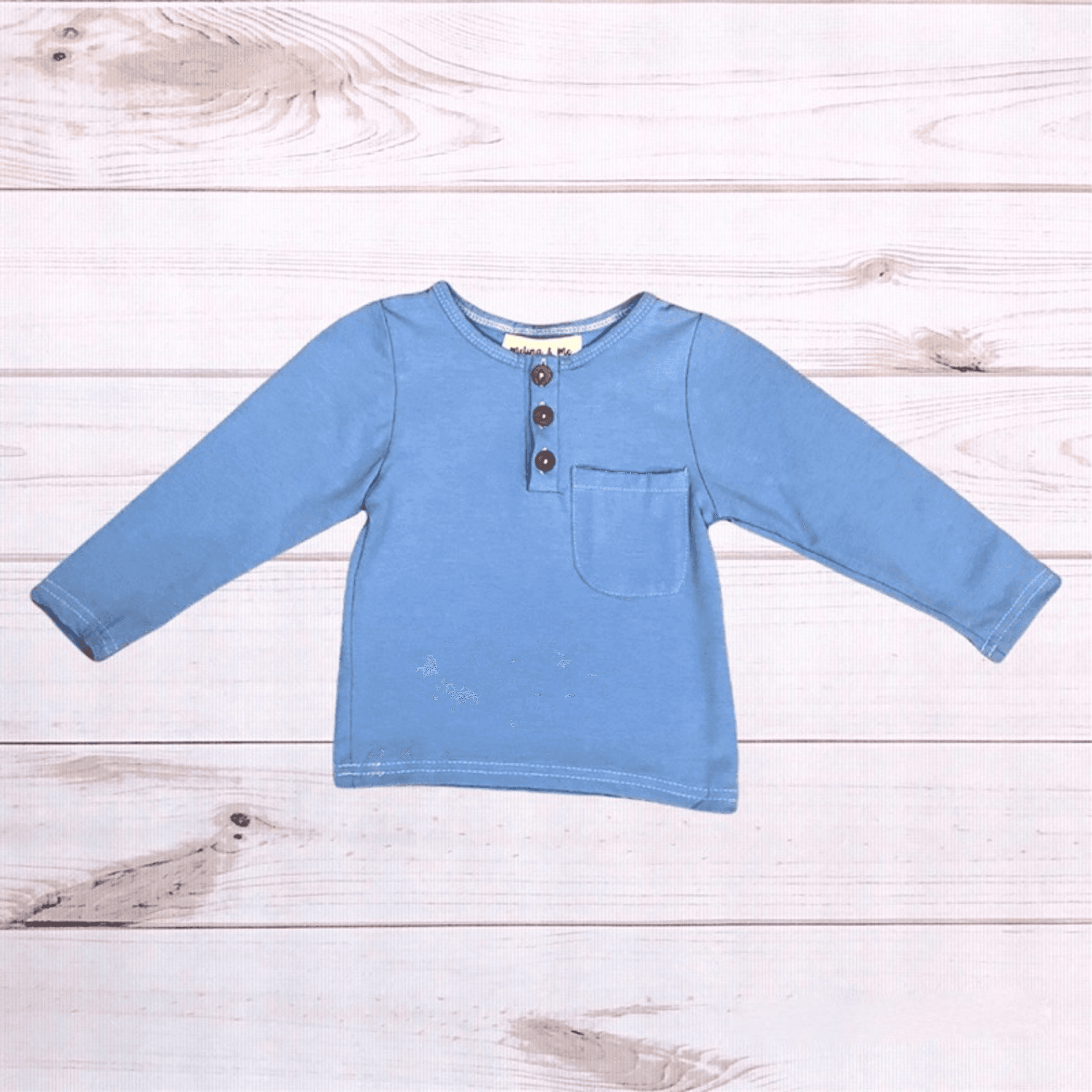 Soft Henley (Blue) Melina & Me