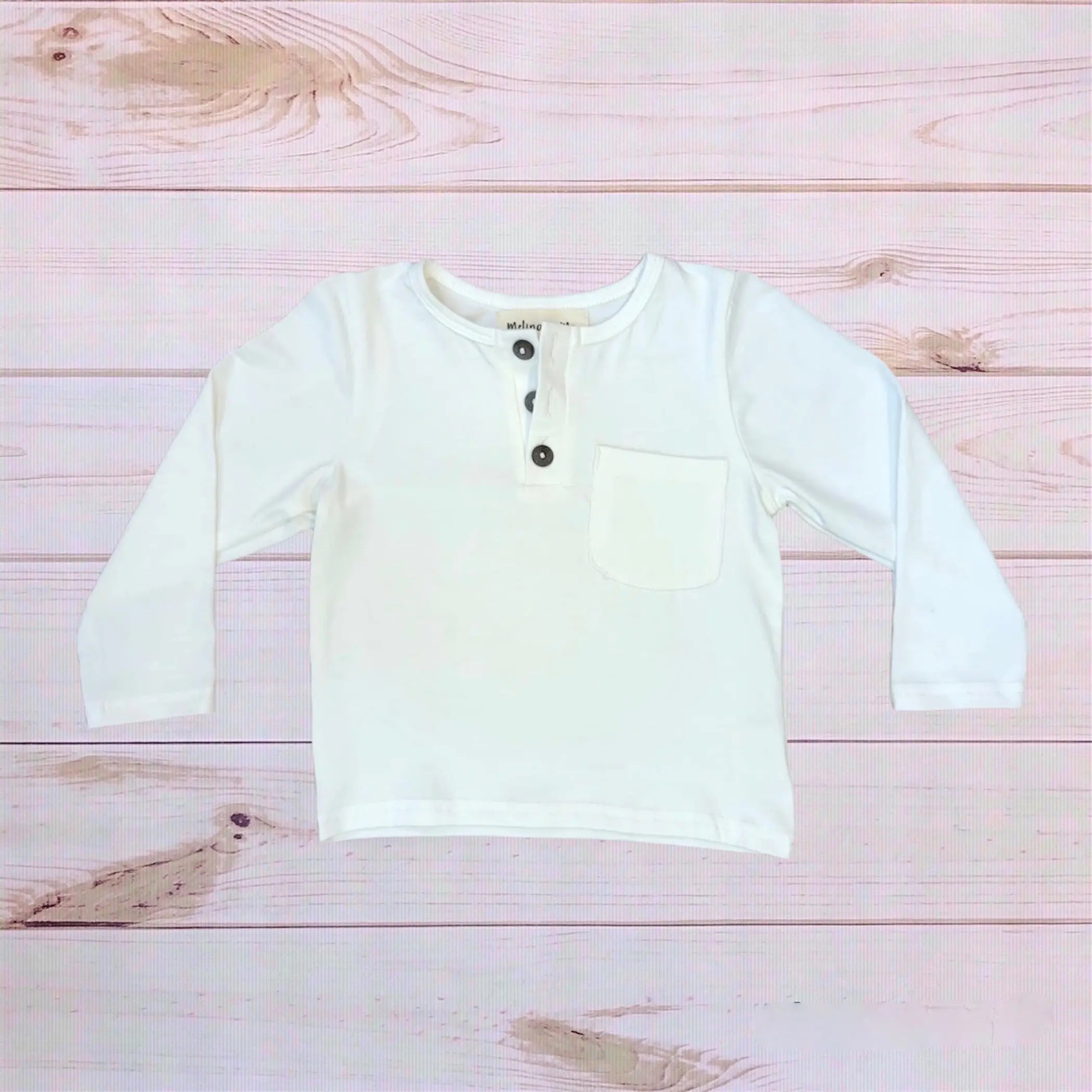Soft Henley (Off White) Melina & Me