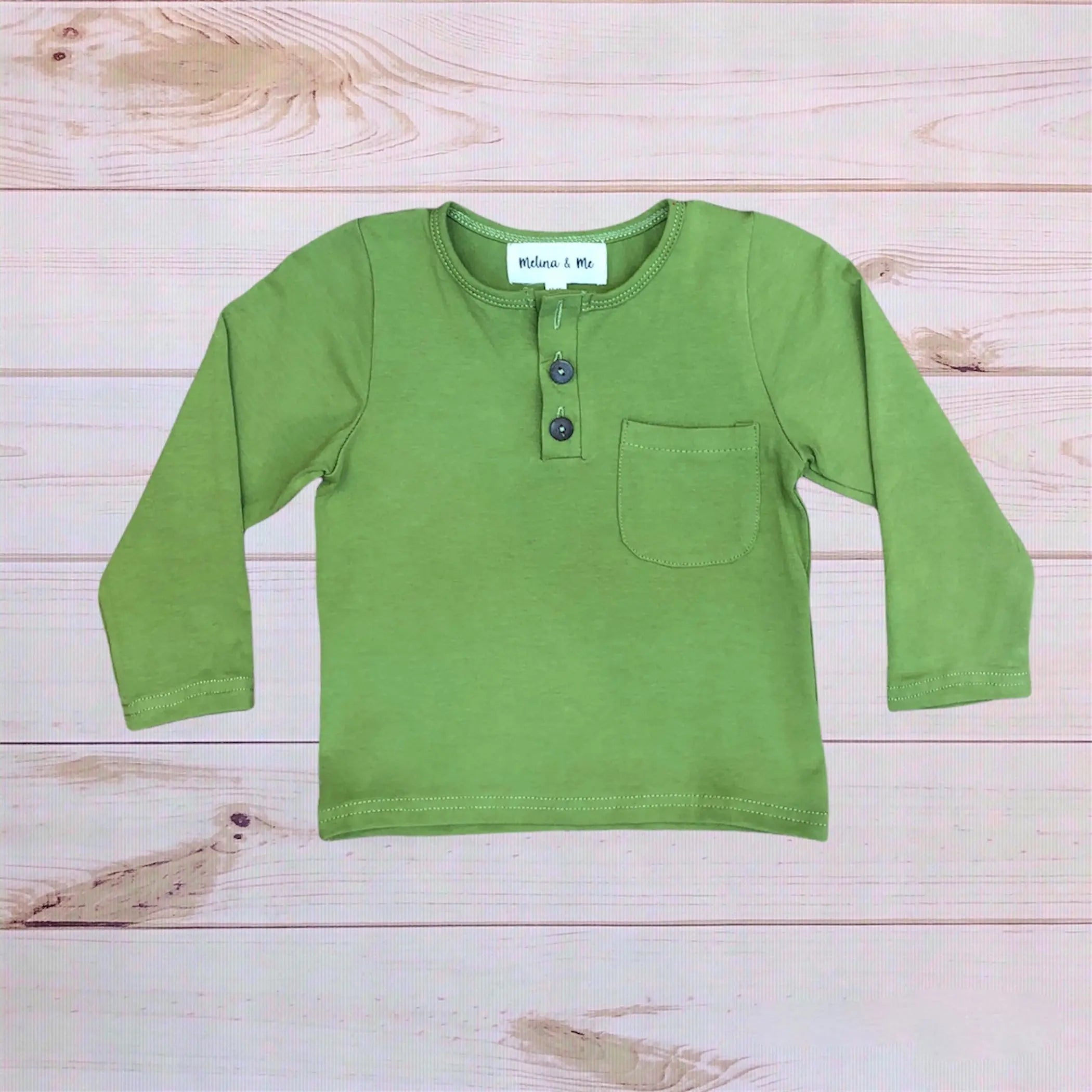 Soft Henley (Olive) Melina & Me