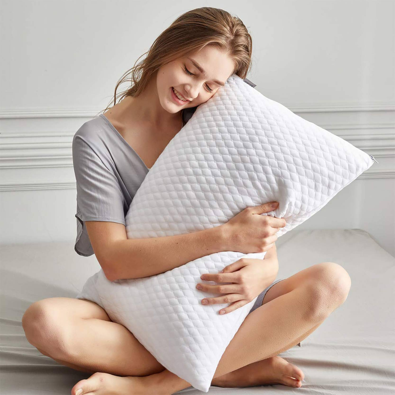 Soft Plush Memory Foam Support Pillow (Set of 2) Home Mart Goods