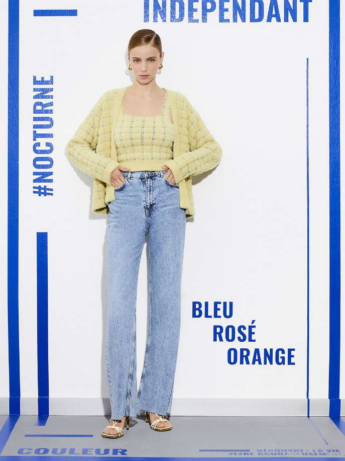 Soft Textured Plaid Crop Top Monique Store