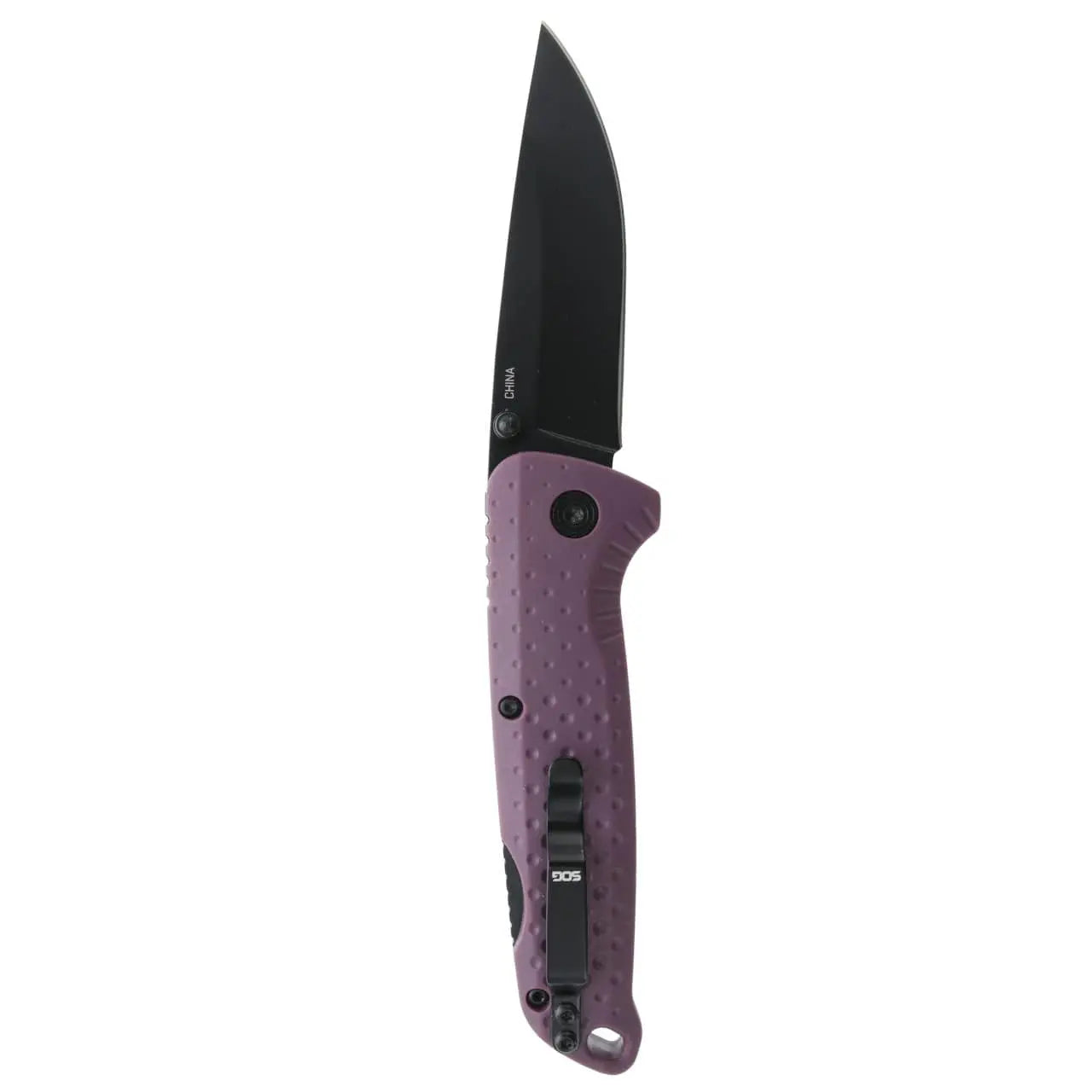 Sog Adventurer Lb 3" Folding Pocket Knife (dusk Purple + Black) SOG