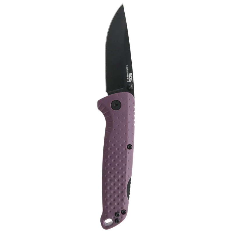 Sog Adventurer Lb 3" Folding Pocket Knife (dusk Purple + Black) SOG