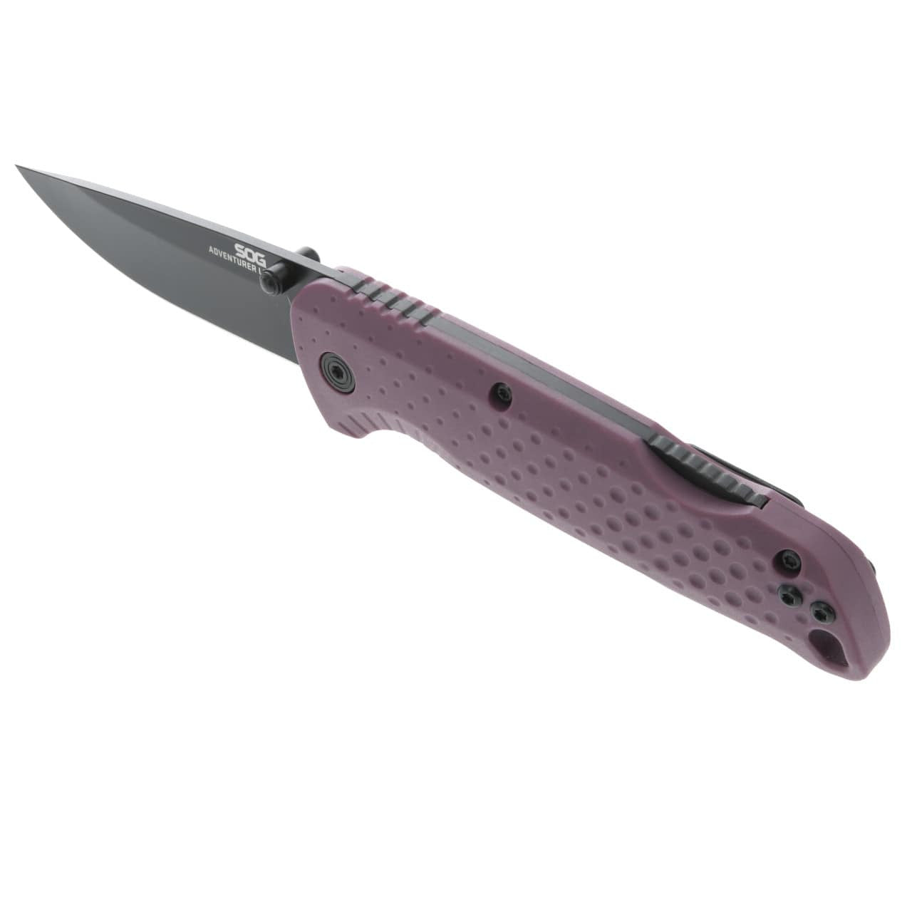 Sog Adventurer Lb 3" Folding Pocket Knife (dusk Purple + Black) SOG