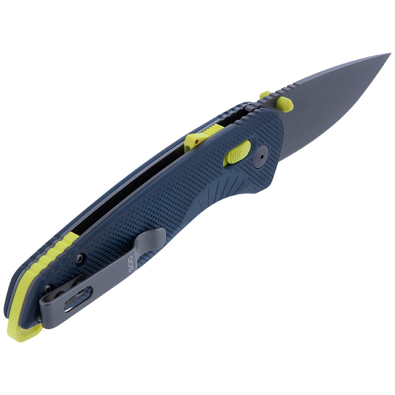 Sog Aegis At 3.13" Folding Pocket Knife (indigo & Acid) SOG