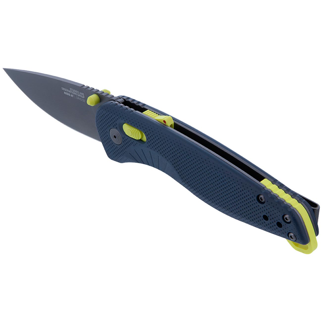 Sog Aegis At 3.13" Folding Pocket Knife (indigo & Acid) SOG