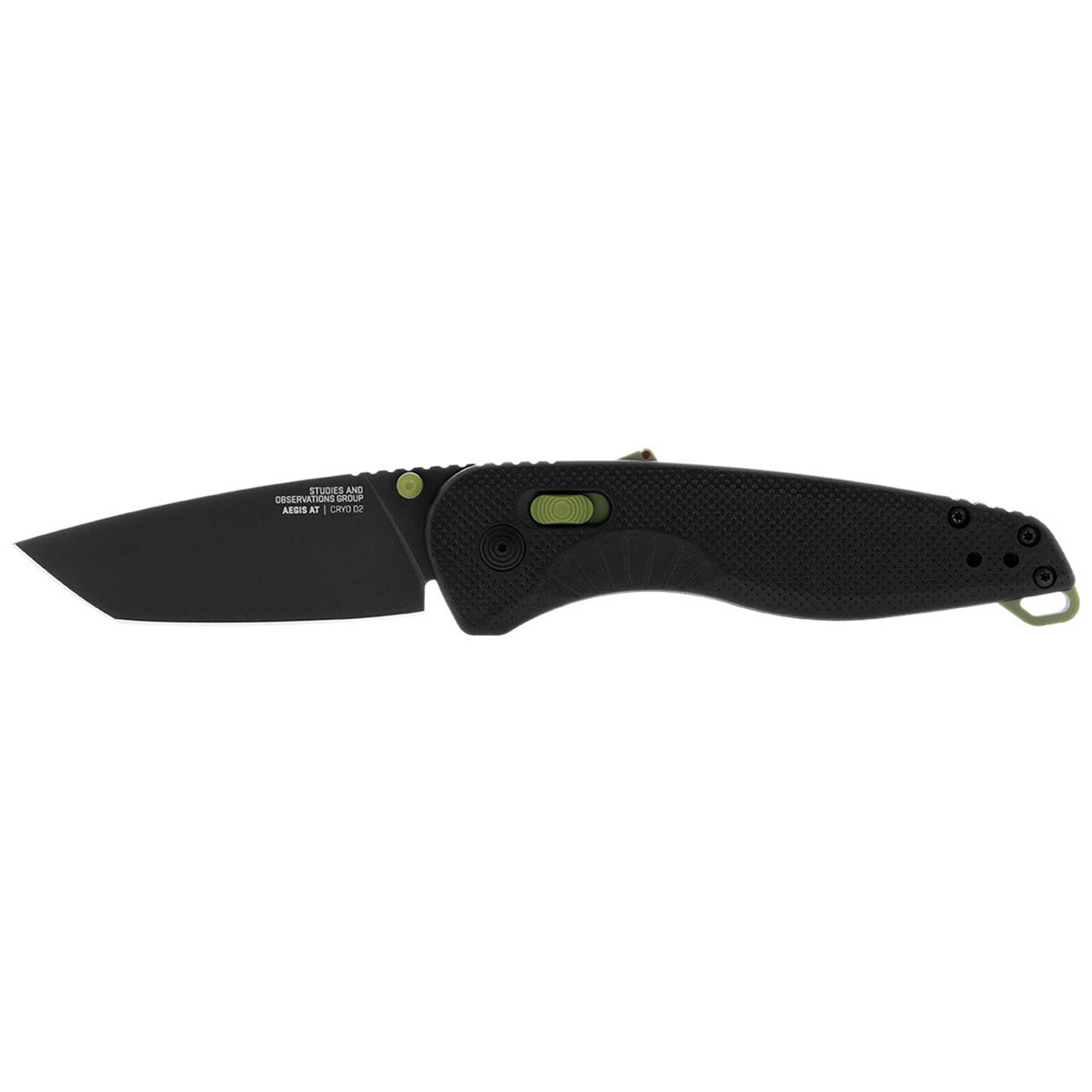 Sog Aegis At Tanto 3.13" Folding Pocket Knife (black & Moss) SOG