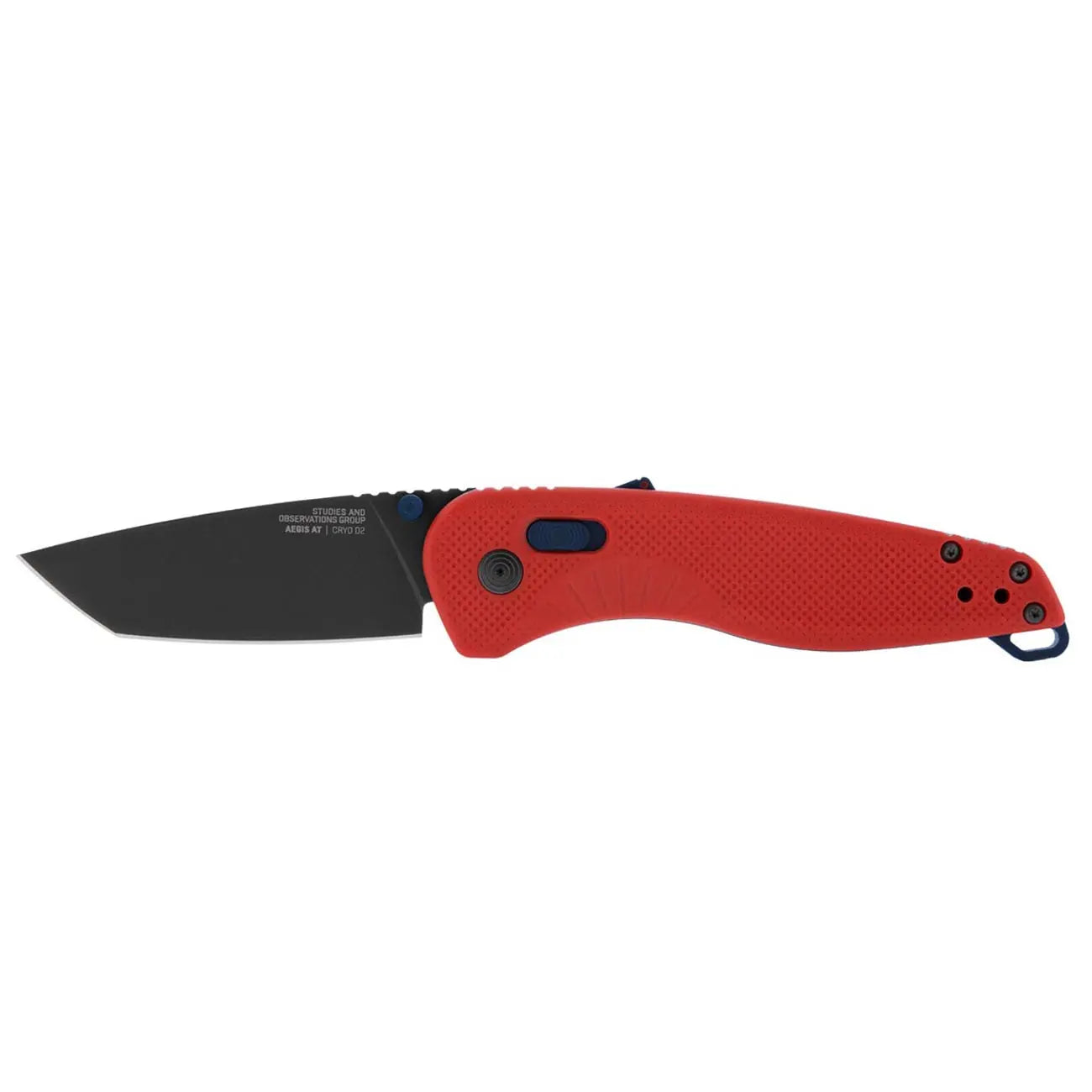 Sog Aegis At Tanto 3.13" Folding Pocket Knife (rescue Red & Indigo) SOG