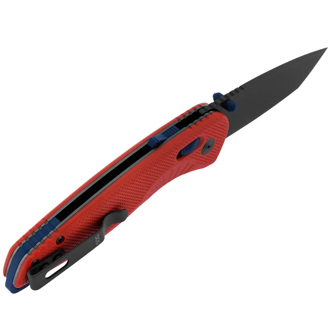 Sog Aegis At Tanto 3.13" Folding Pocket Knife (rescue Red & Indigo) SOG