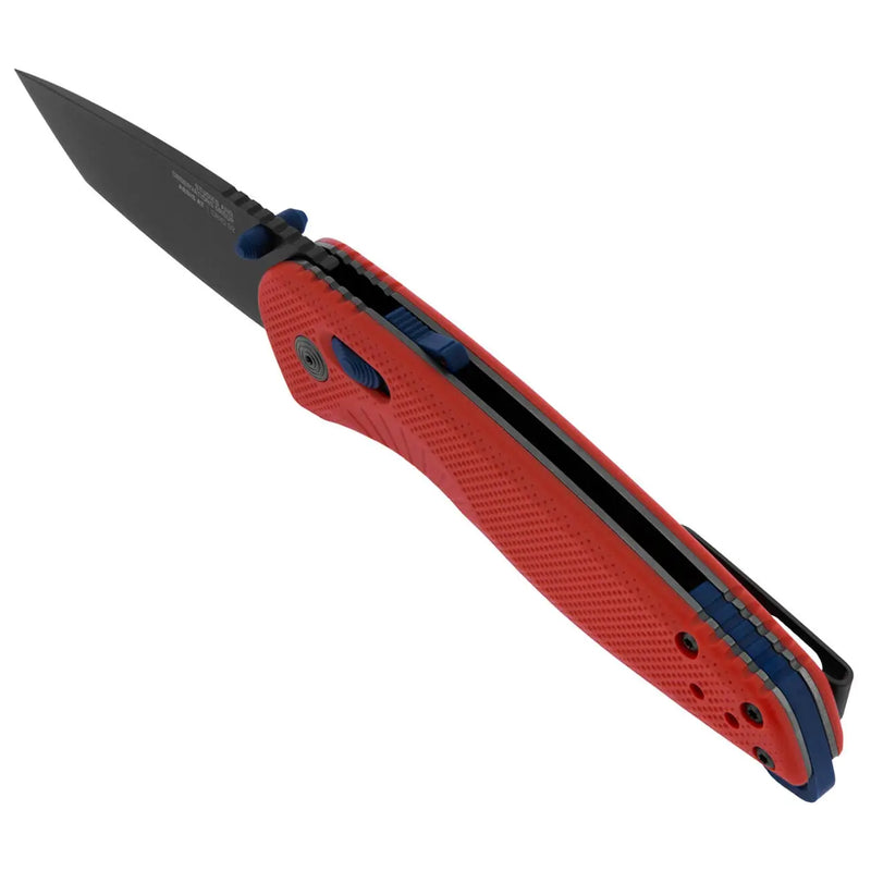 Sog Aegis At Tanto 3.13" Folding Pocket Knife (rescue Red & Indigo) SOG