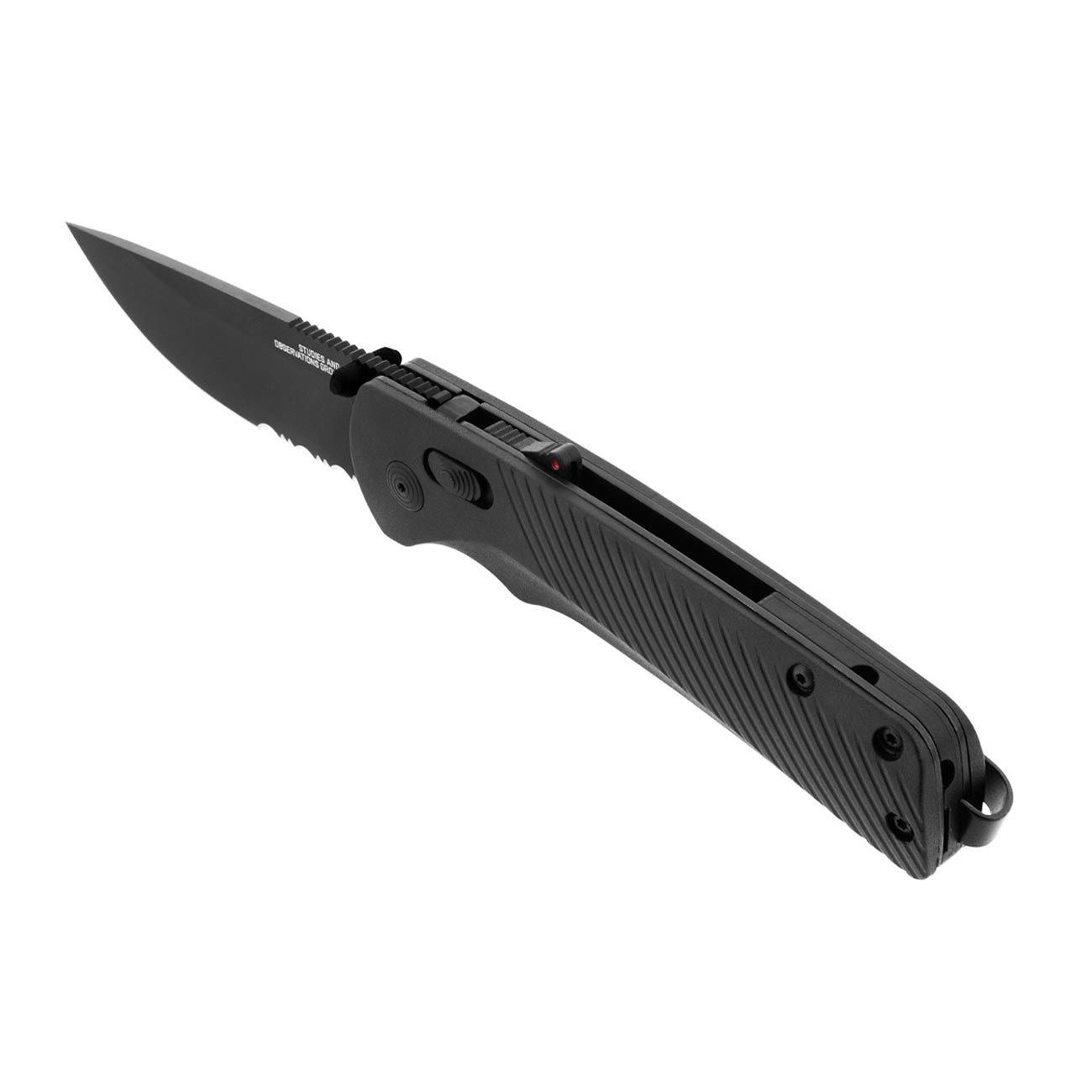 Sog Flash At Partially Serrated 3.45" Folding Pocket Knife (blackout) SOG
