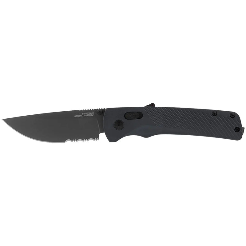 Sog Flash At Partially Serrated 3.45" Folding Pocket Knife (urban Grey) SOG
