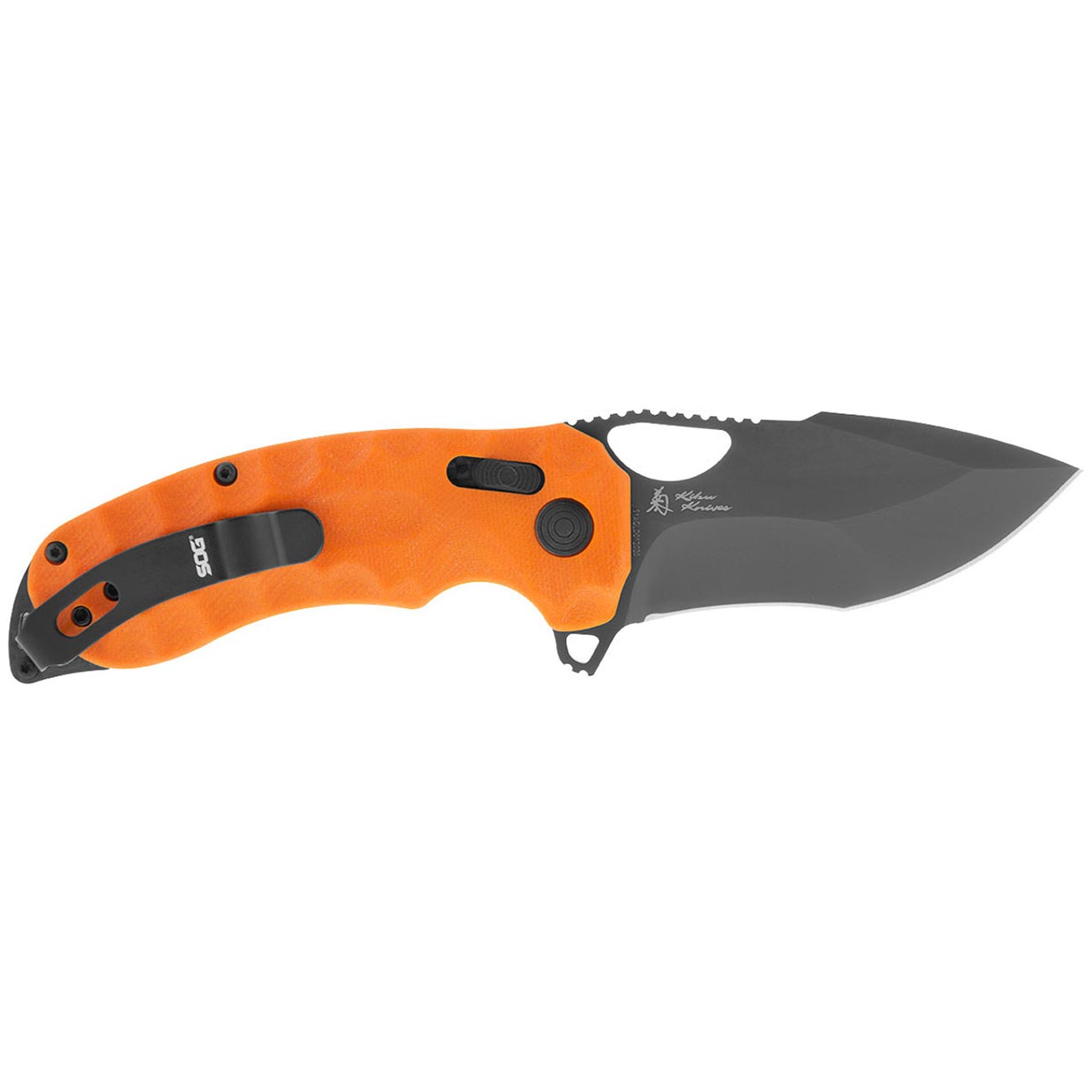 Sog Kiku Xr Lte 7.5" Folding Pocket Knife (blaze Orange) SOG