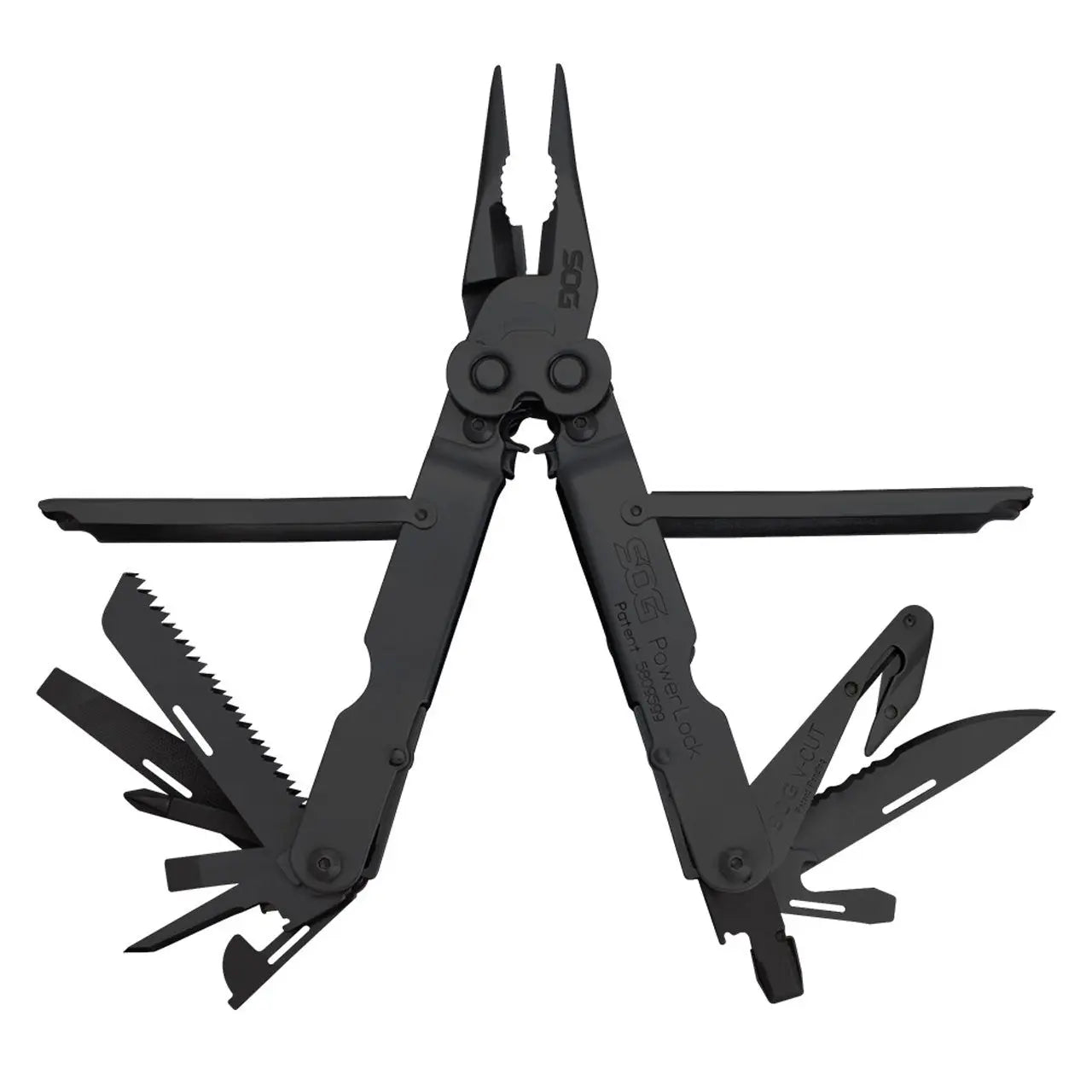 Sog Powerlock Eod Multi-tool With V-cutter And Nylon Sheath (black Oxide) SOG