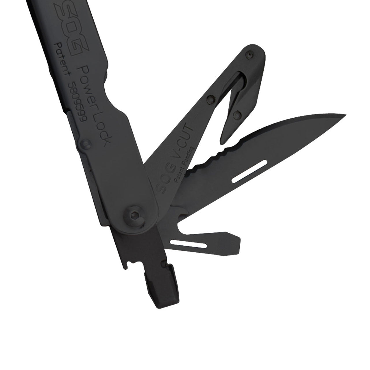 Sog Powerlock Eod Multi-tool With V-cutter And Nylon Sheath (black Oxide) SOG