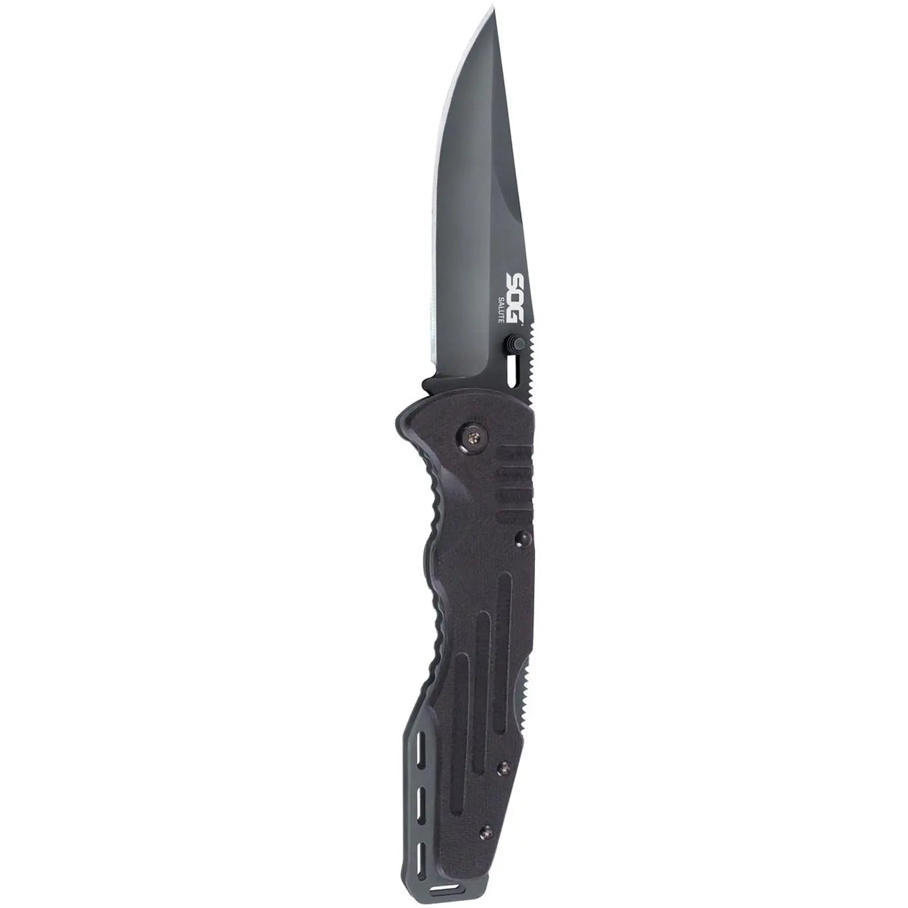 Sog Salute Clip Point Folding Knife With G10 Grips SOG