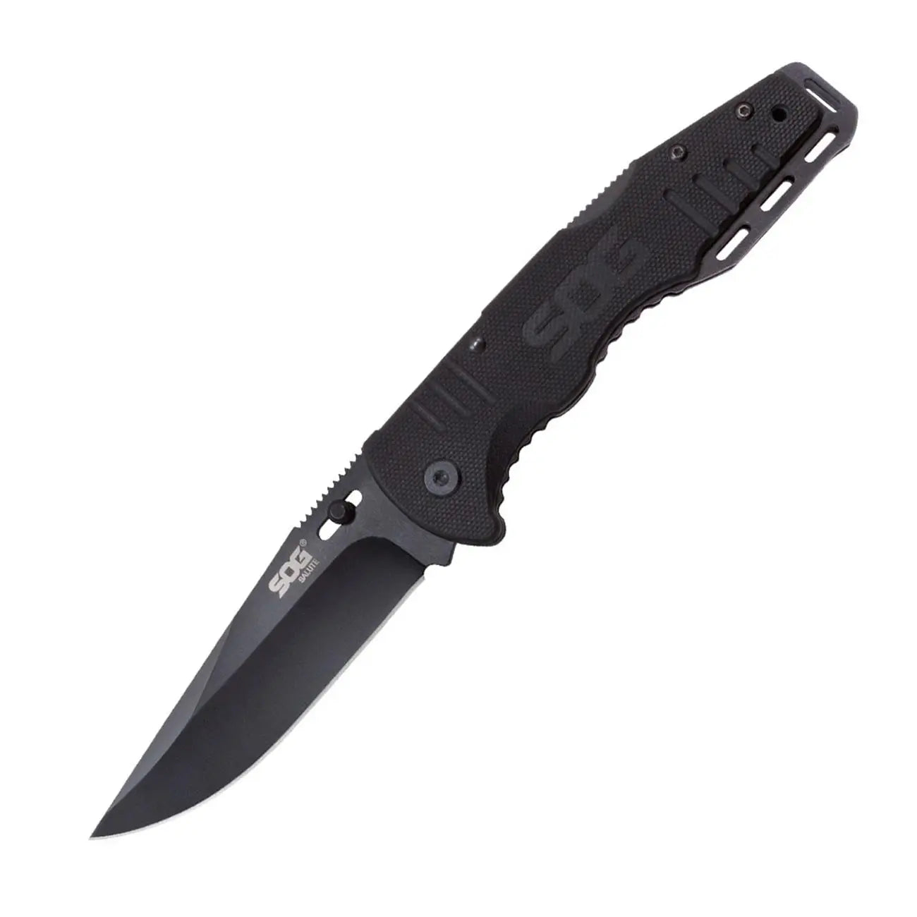 Sog Salute Clip Point Folding Knife With G10 Grips SOG