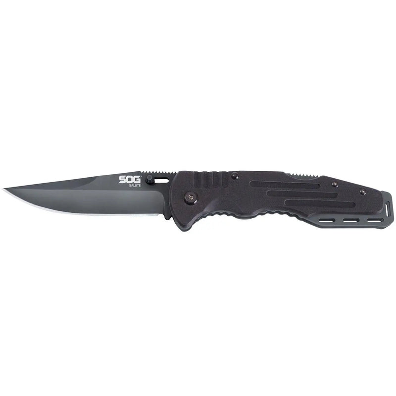 Sog Salute Clip Point Folding Knife With G10 Grips SOG