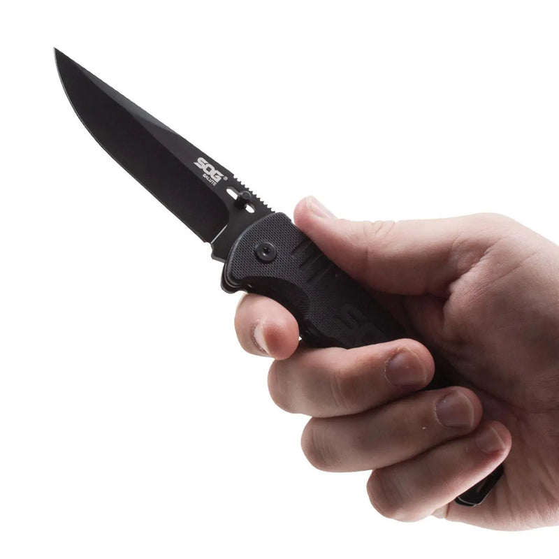 Sog Salute Clip Point Folding Knife With G10 Grips SOG