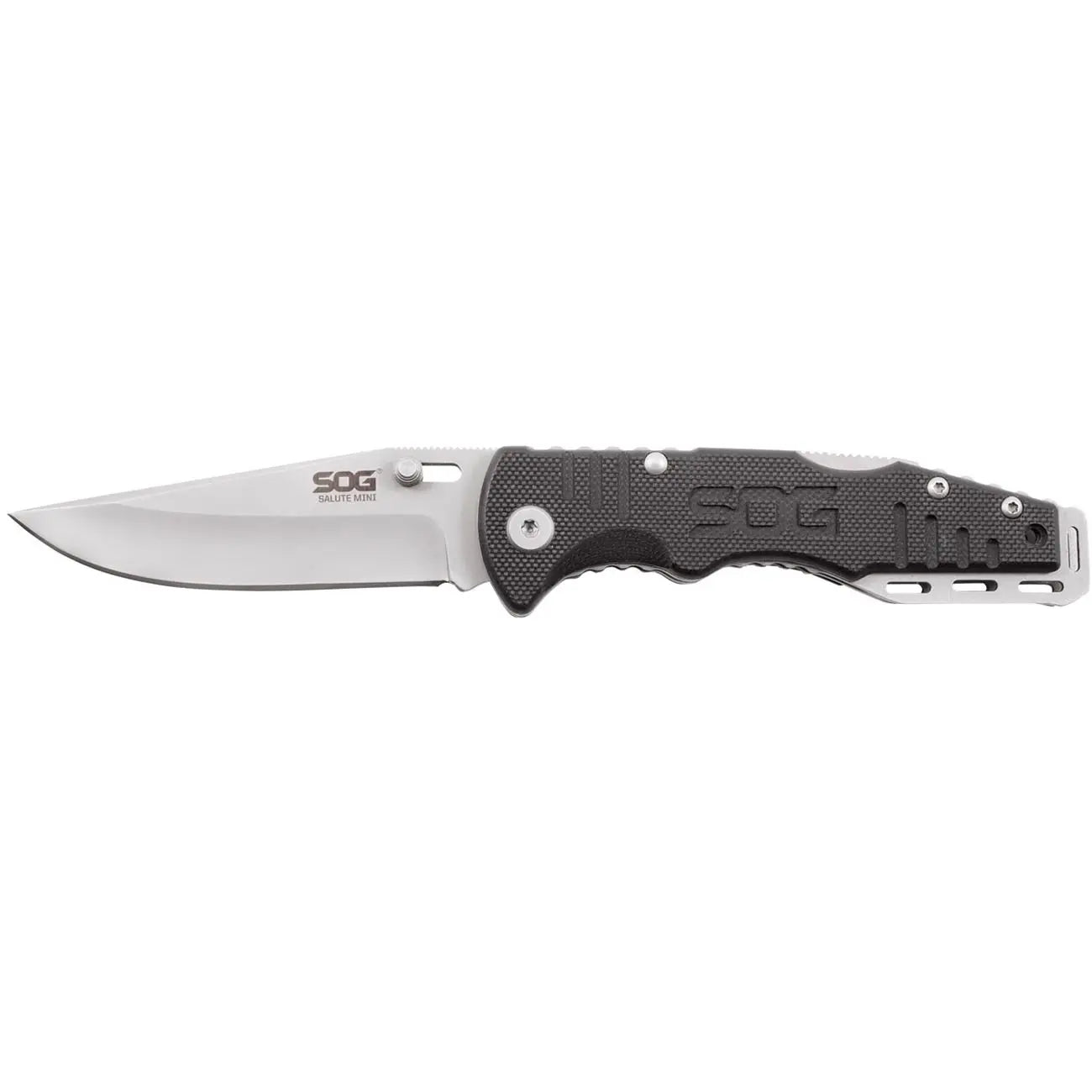 Sog Salute Mini- Bead Blast G10 Handle  3.1" Folding Knife SOG