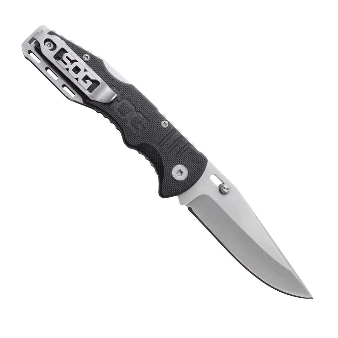 Sog Salute Mini- Bead Blast G10 Handle  3.1" Folding Knife SOG