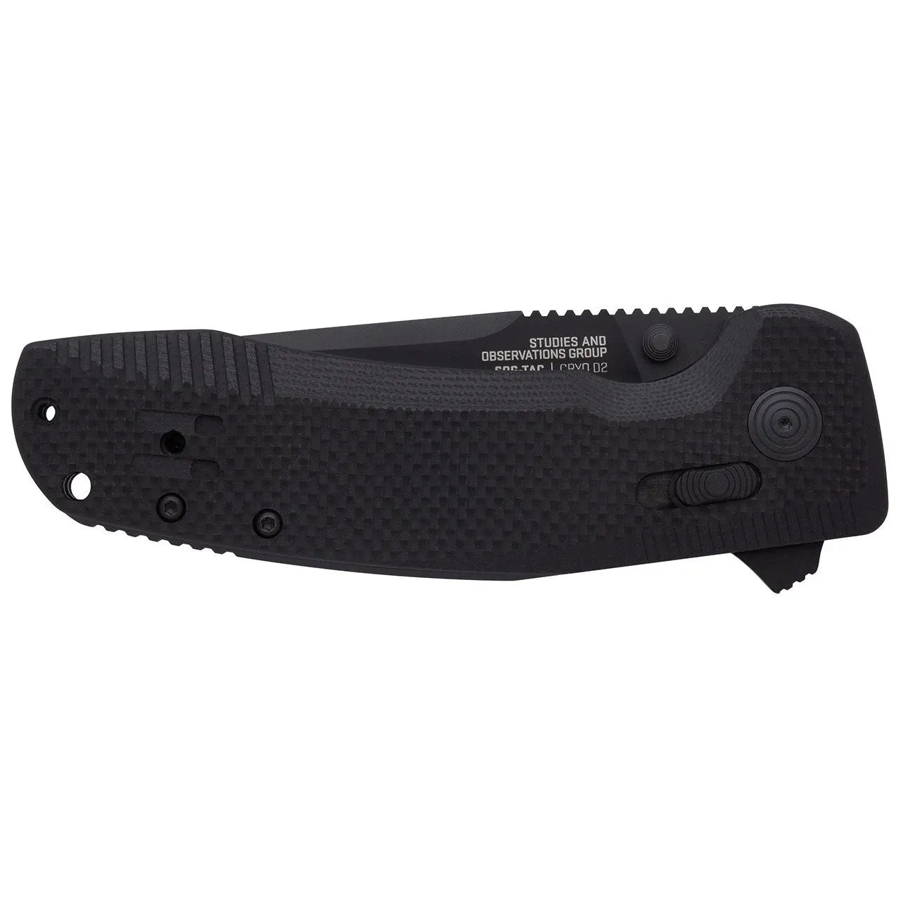 Sog Sog-tac Xr Serrated 3.39" Folding Pocket Knife (blackout) SOG
