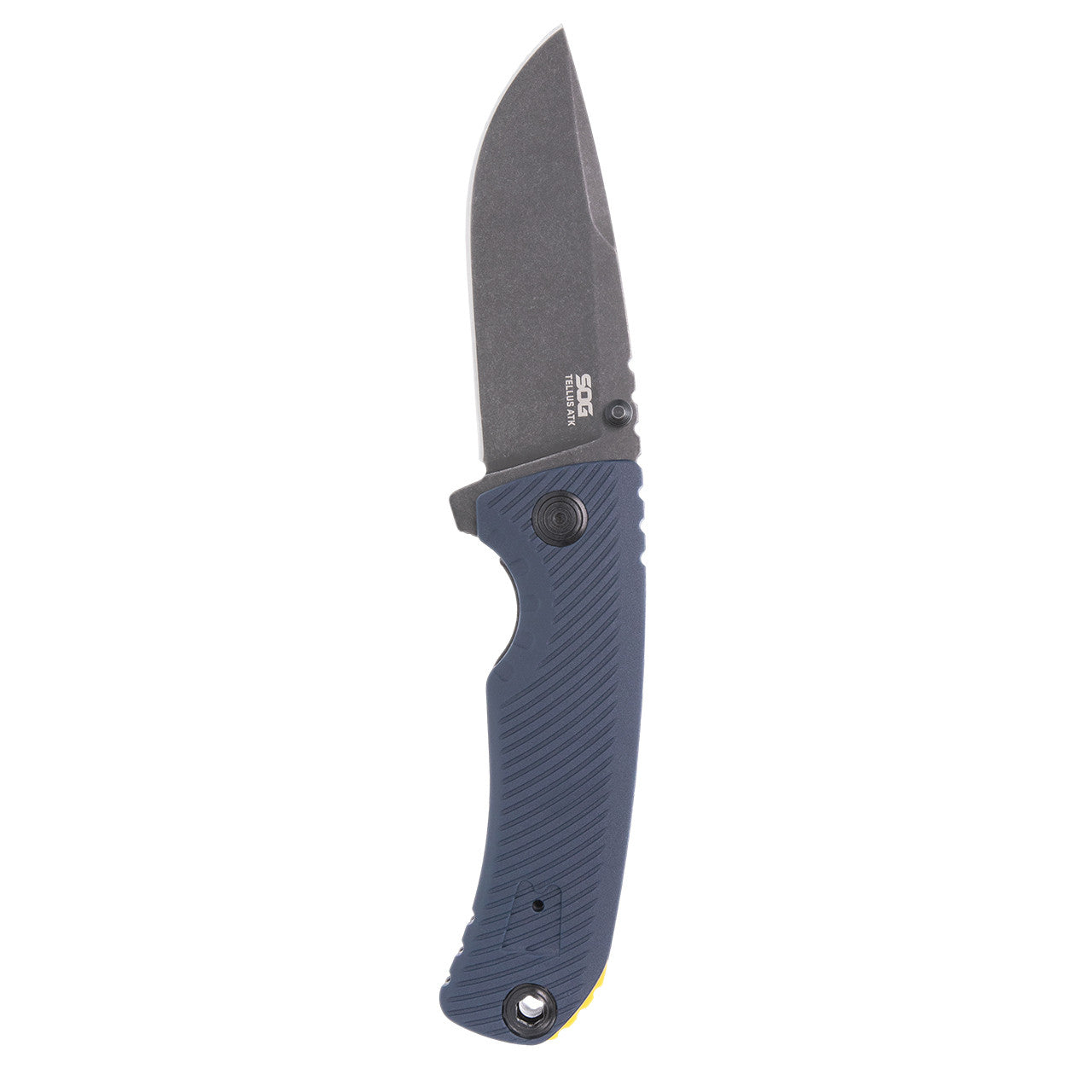 Sog Tellus Atk 3.5" Folding Pocket Knife (squid Ink + Yellow) SOG