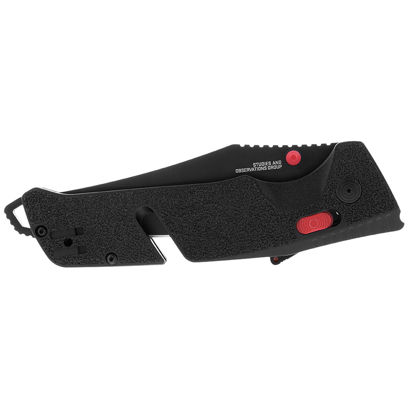 Sog Trident At 3.7" Folding Pocket Knife (black & Red) SOG