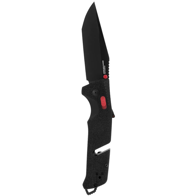 Sog Trident At 3.7" Folding Pocket Knife (black & Red) SOG
