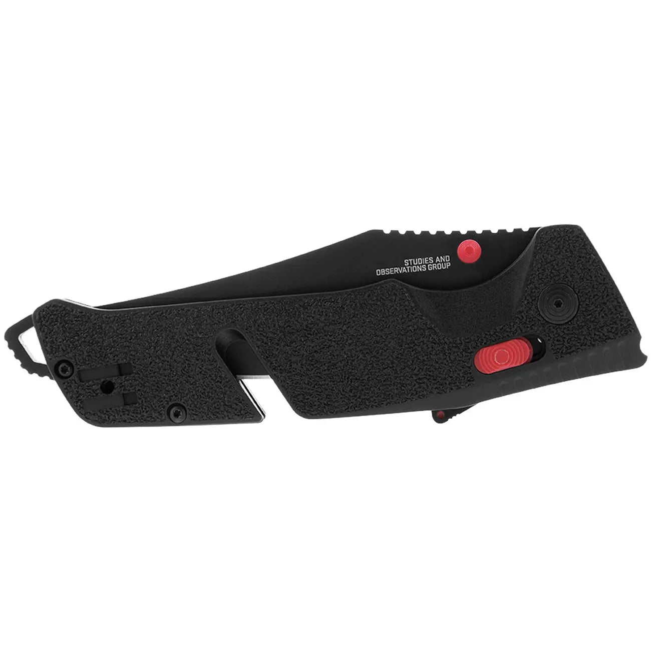 Sog Trident At 3.7" Folding Pocket Knife (black & Red) SOG