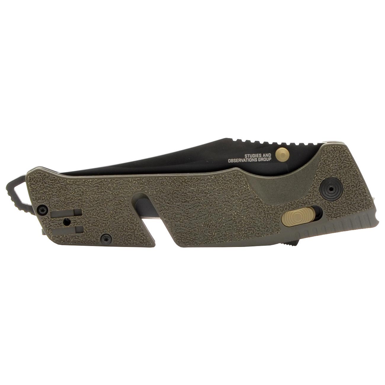 Sog Trident At Partially Serrated 3.7" Folding Pocket Knife (od Green) SOG