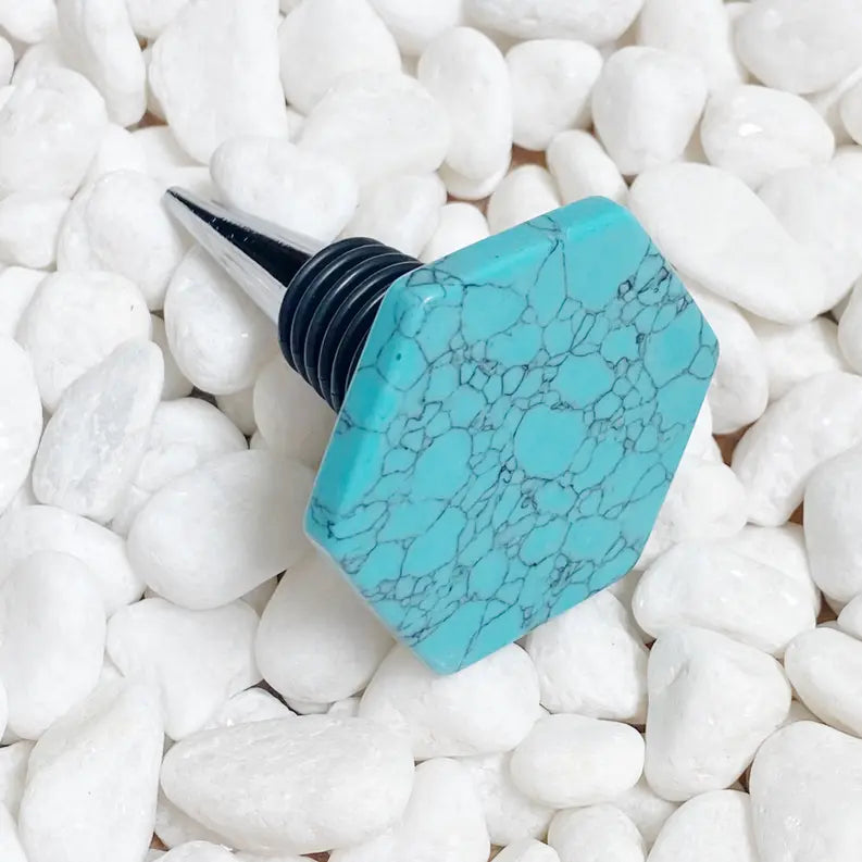 Soho Lounge Hexagon Stone Wine Stopper Ellison+Young